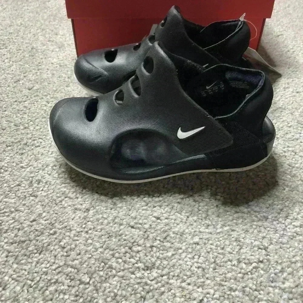 Nike Sandals Water Shoes Black White Swoosh NEW